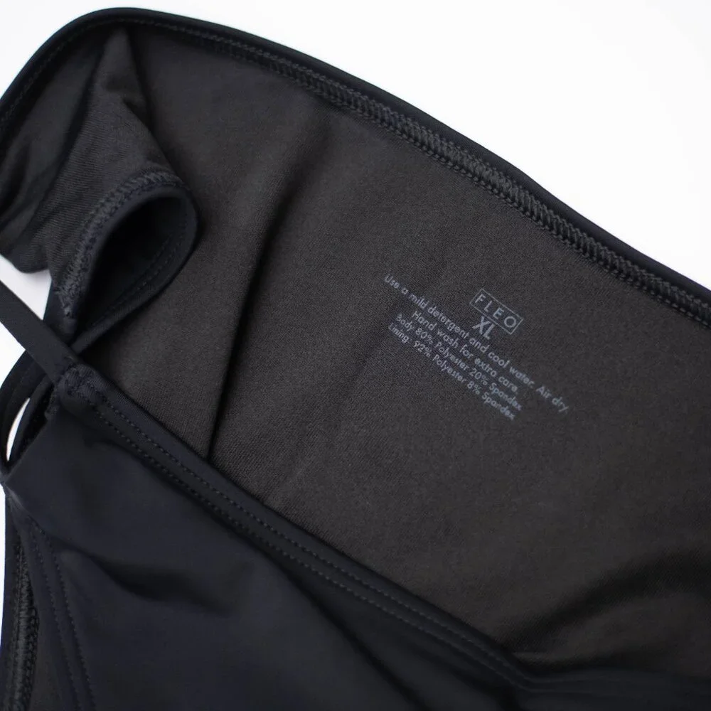 Fleo Bikini Set NWT Black Size XL Top & Bottom 2-Piece Swimwear Beachwear Pool - Picture 6 of 8